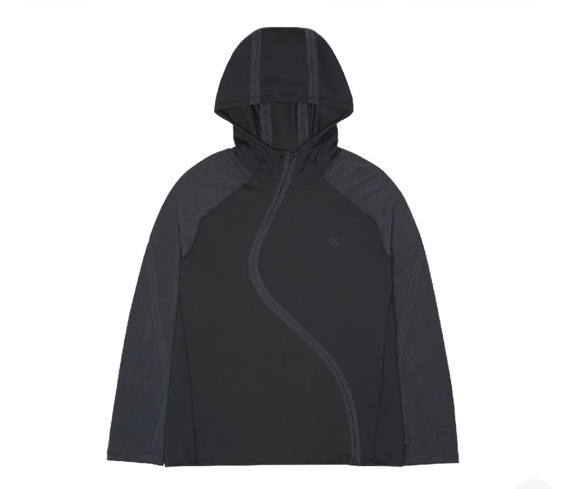 4) 산산기어 웨이브 롱 슬리브 블루 차콜 상품이미지1