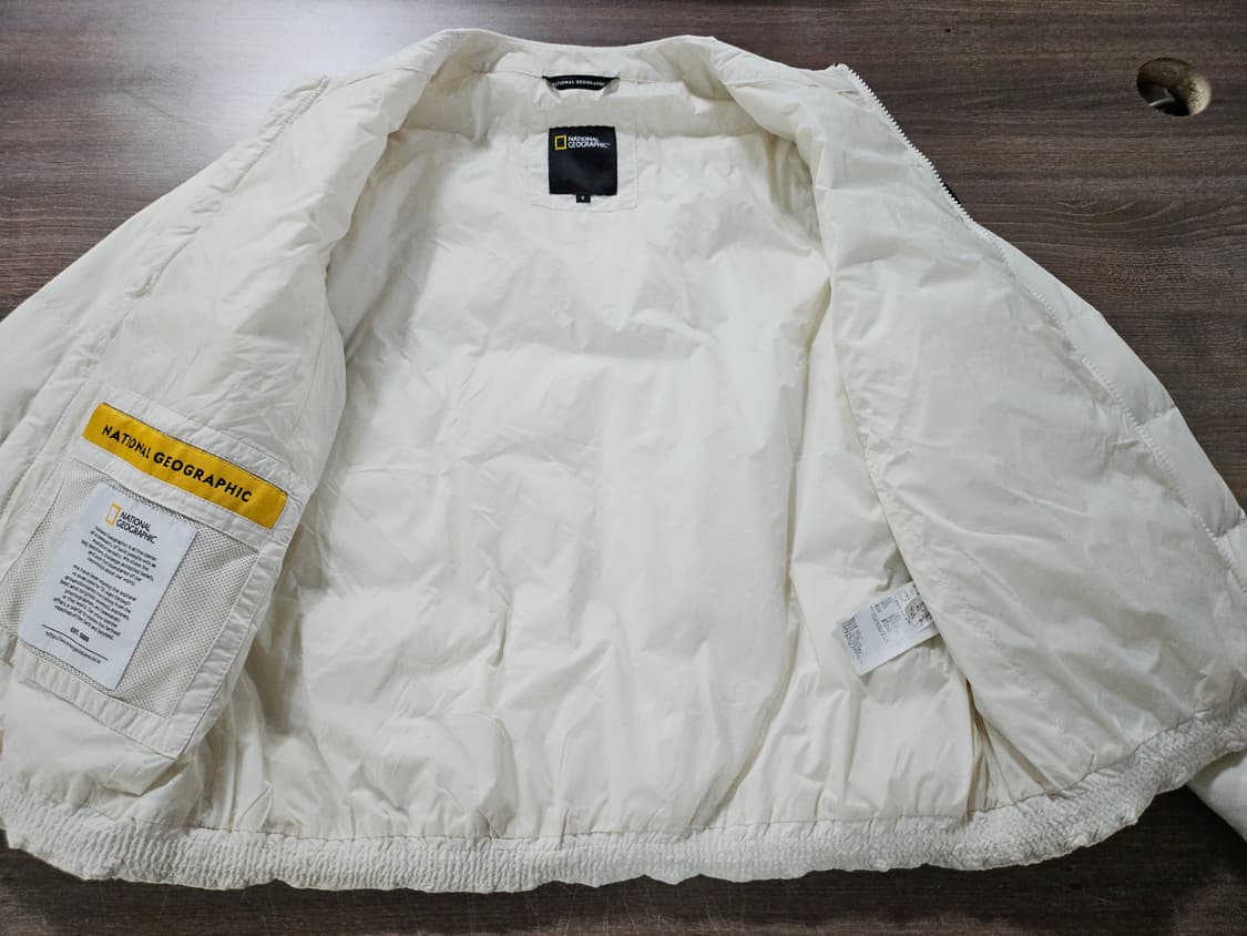 내셔널지오그래픽 아이보리  여성 경량패딩 S 90 상품이미지5