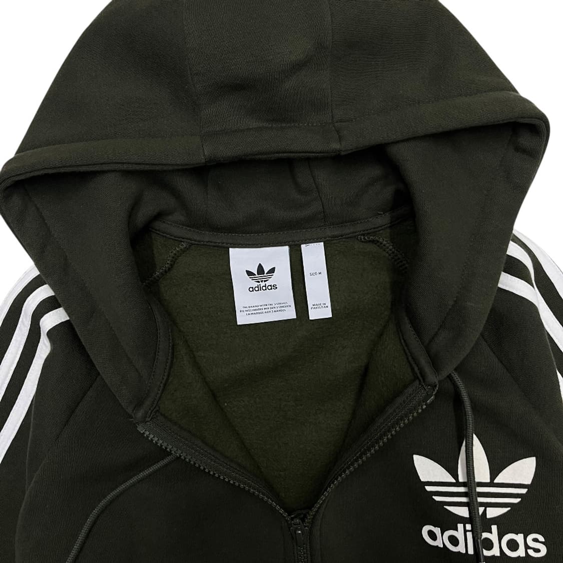 아디다스 화이트라인 그린 후드집업 M 상품이미지6