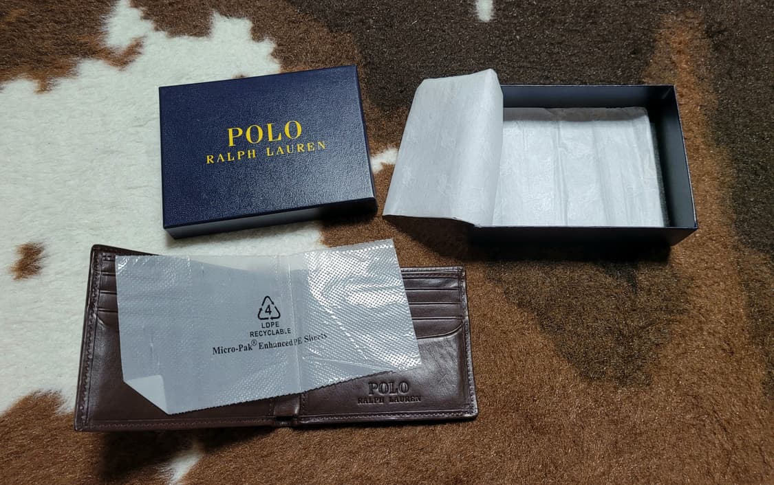 (새상품)폴로 랄프로렌 남성용 타탄 가죽 지갑 상품이미지5
