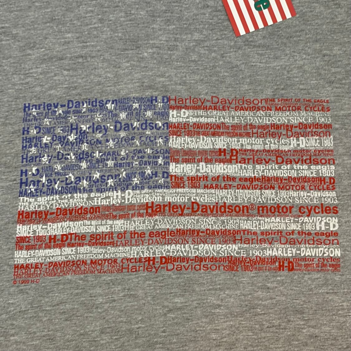 90s Made in USA 빈티지 할리데이비슨 민소매티 나시 상품이미지3