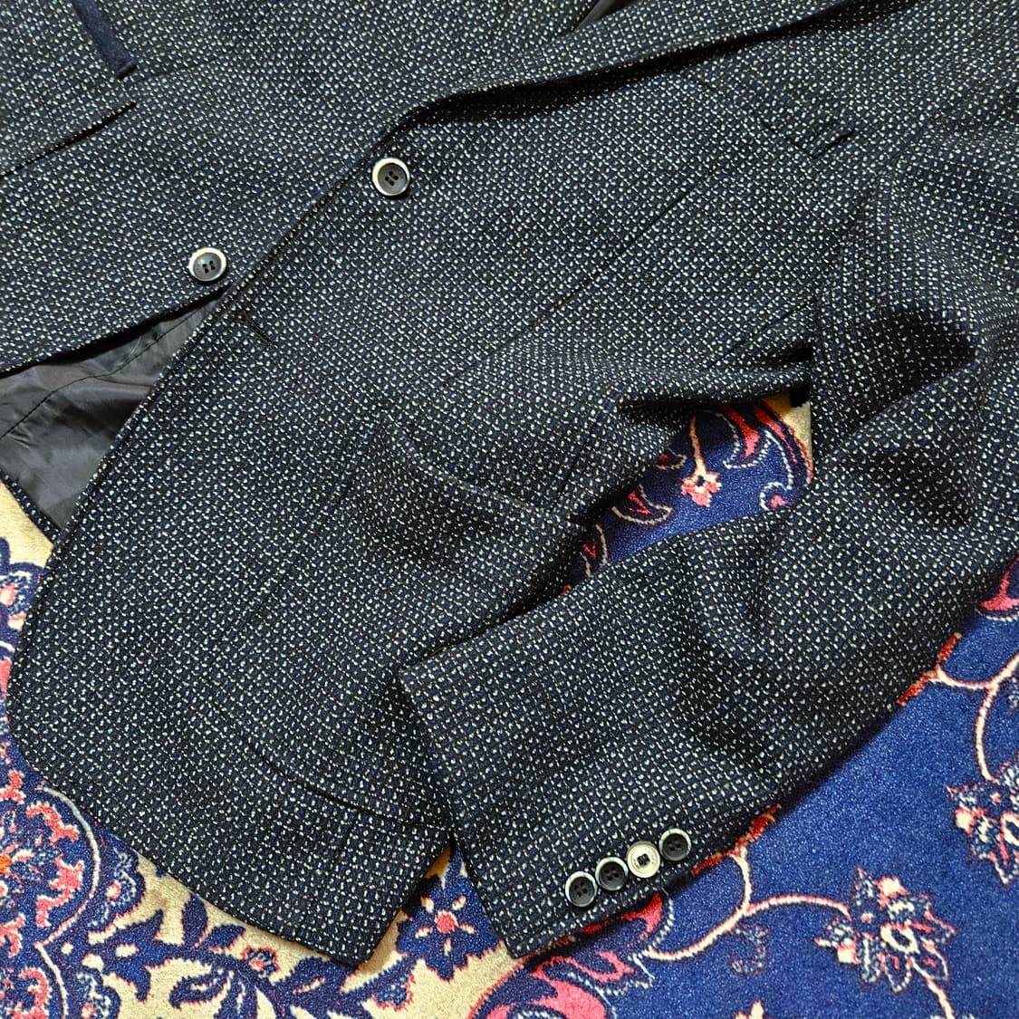 앤드류마크 네프 트위드 바스켓 블레이져 자켓 상품이미지2