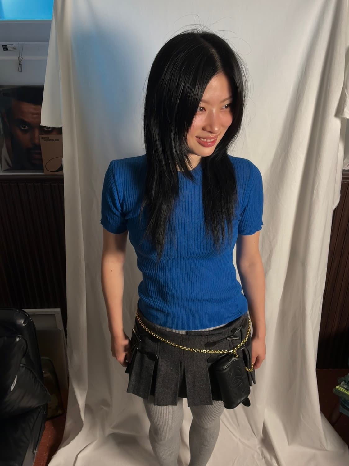 더오픈프로덕트 OPENYY Blue knit tee 상품이미지3