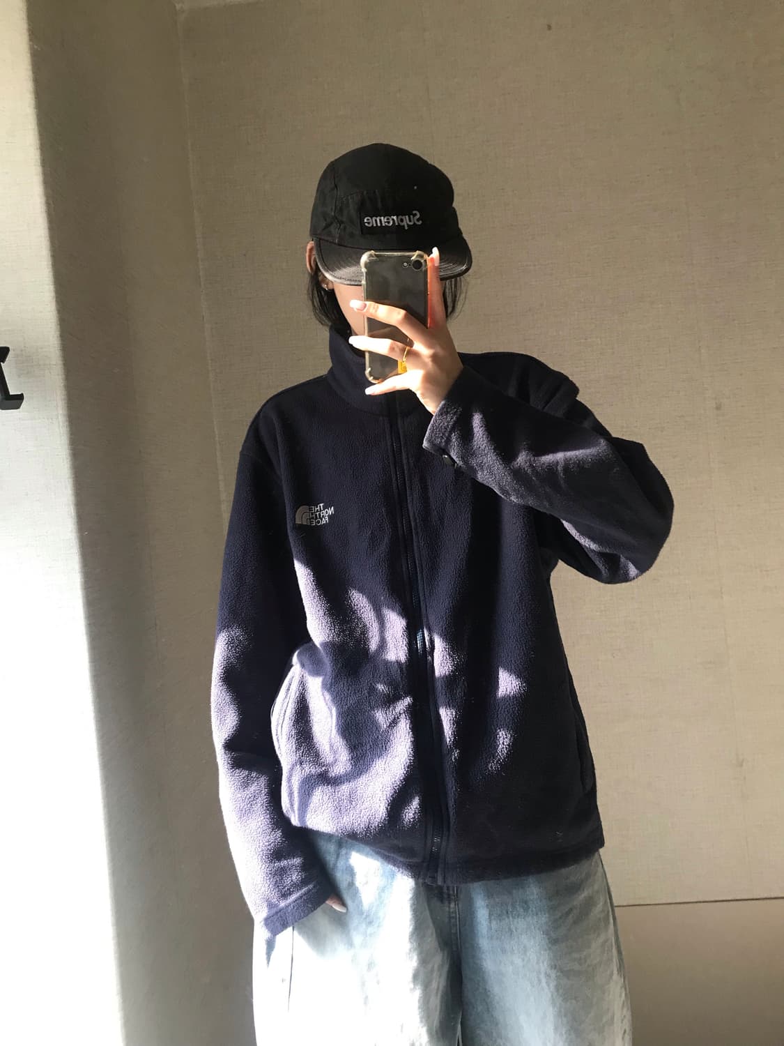 노페 네이비 후리스 상품이미지1