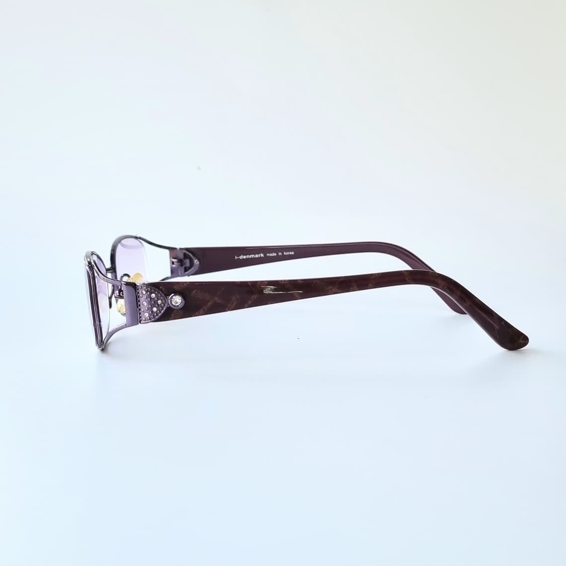 데드스탁  빈티지 퍼플 옆반무테 포인트 안경테 284 상품이미지4