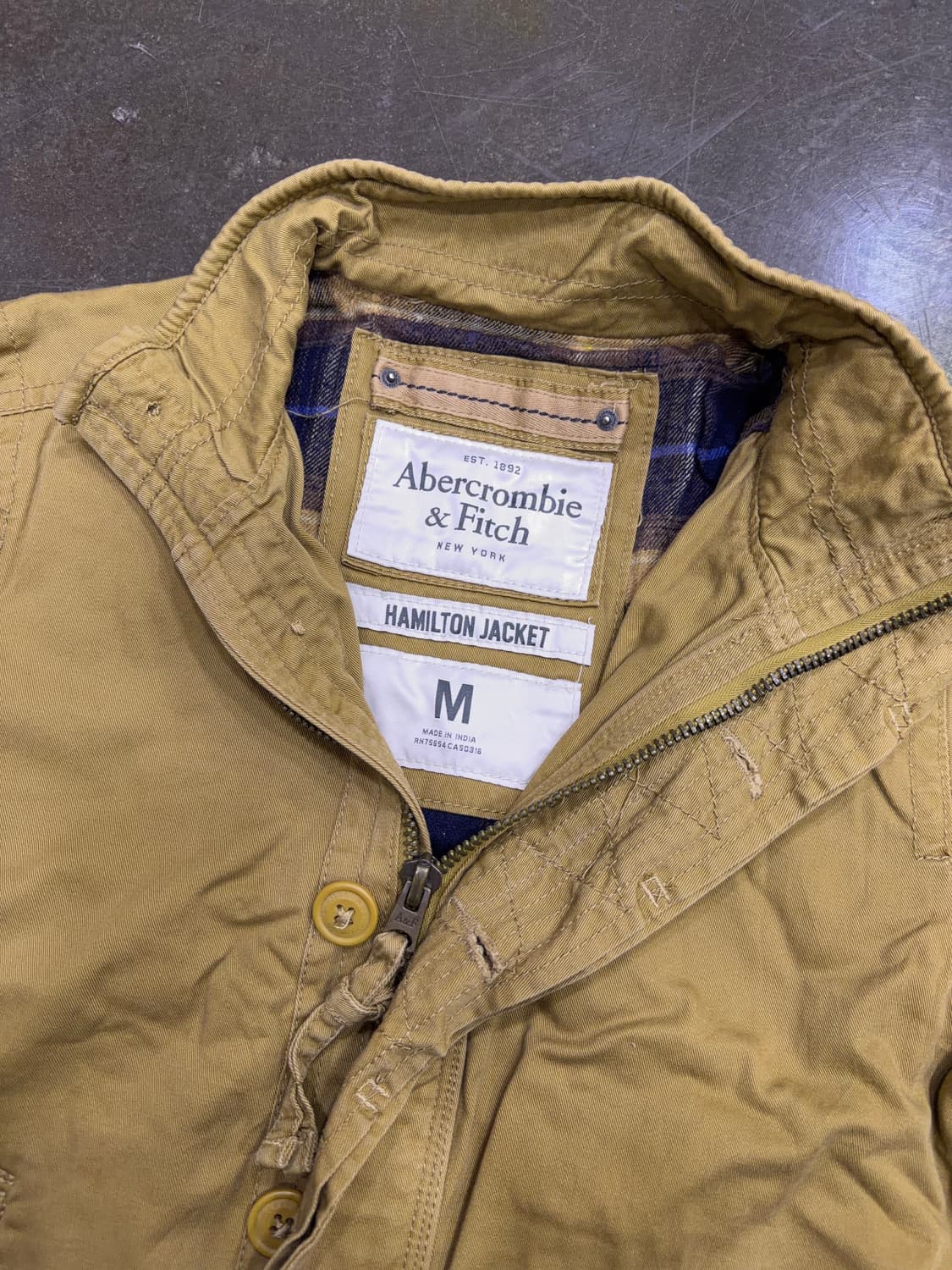 아베크롬비 해밀턴 자켓 탄 베이지 워크자켓 M 상품이미지9