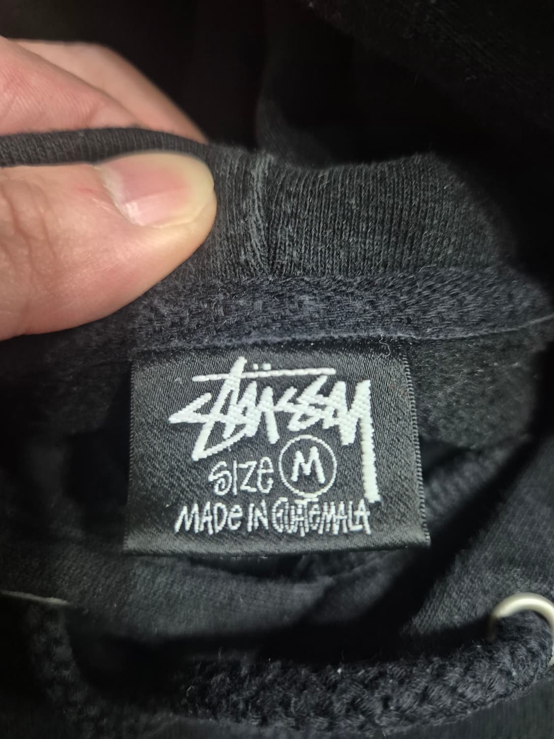 스투시 서프 스케이트 스컬 후드티 블랙 M (정품) 상품이미지6