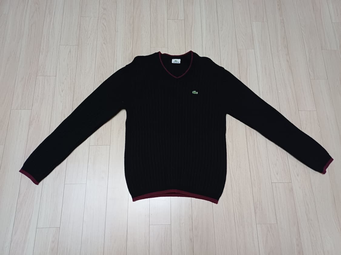 라코스테 브이넥 니트 긴팔티  상품이미지1