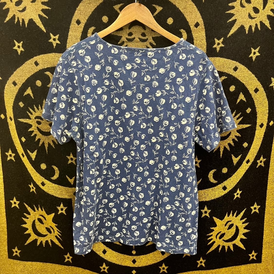 엘엘빈 빈티지 오리엔탈 에스닉 플라워 코지 반팔티 K0116 상품이미지5