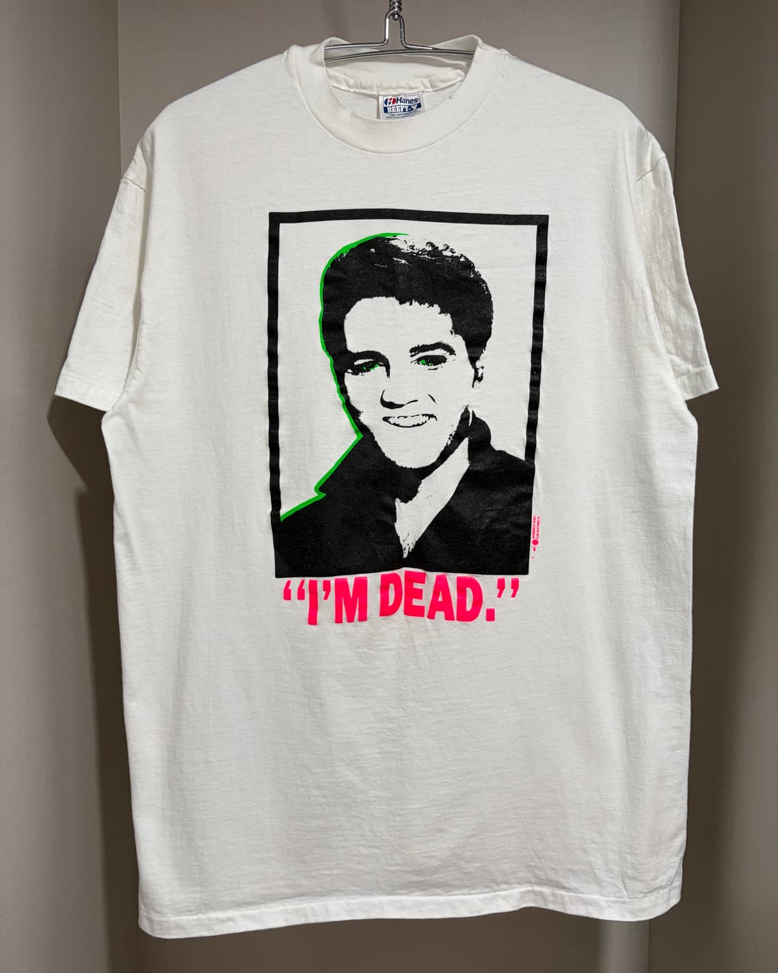 빈티지 90s Elvis Presley Pop Art 엘비스 밴드티 상품이미지1