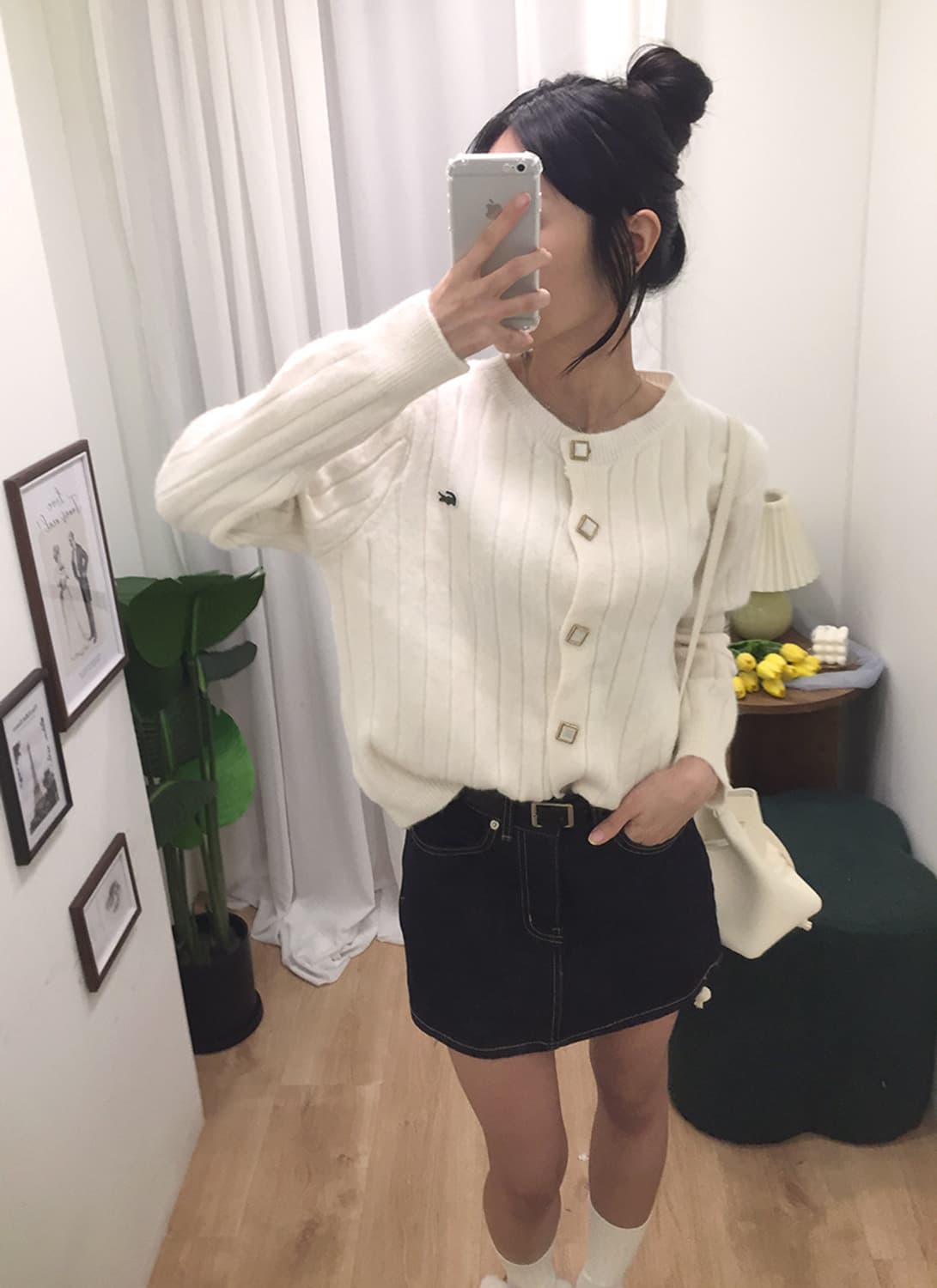 여성 라코스테 니트 가디건 95 상품이미지1