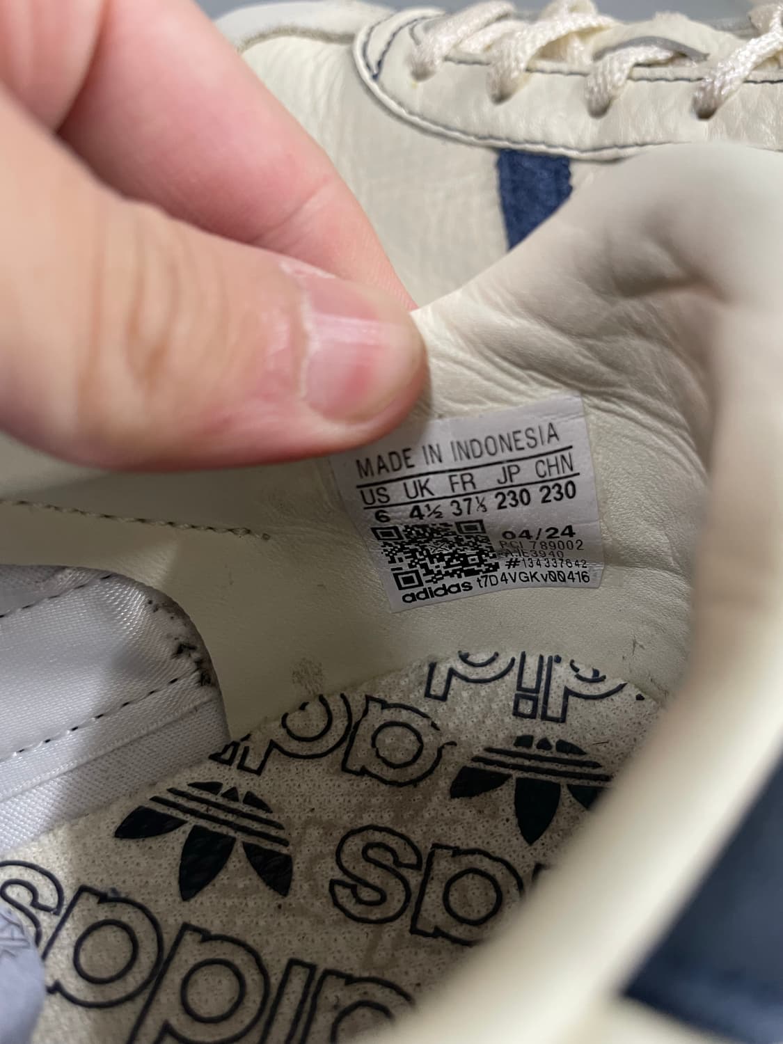 아디다스 컨트리 OG 나이트 인디고 오프 화이트 230 상품이미지9