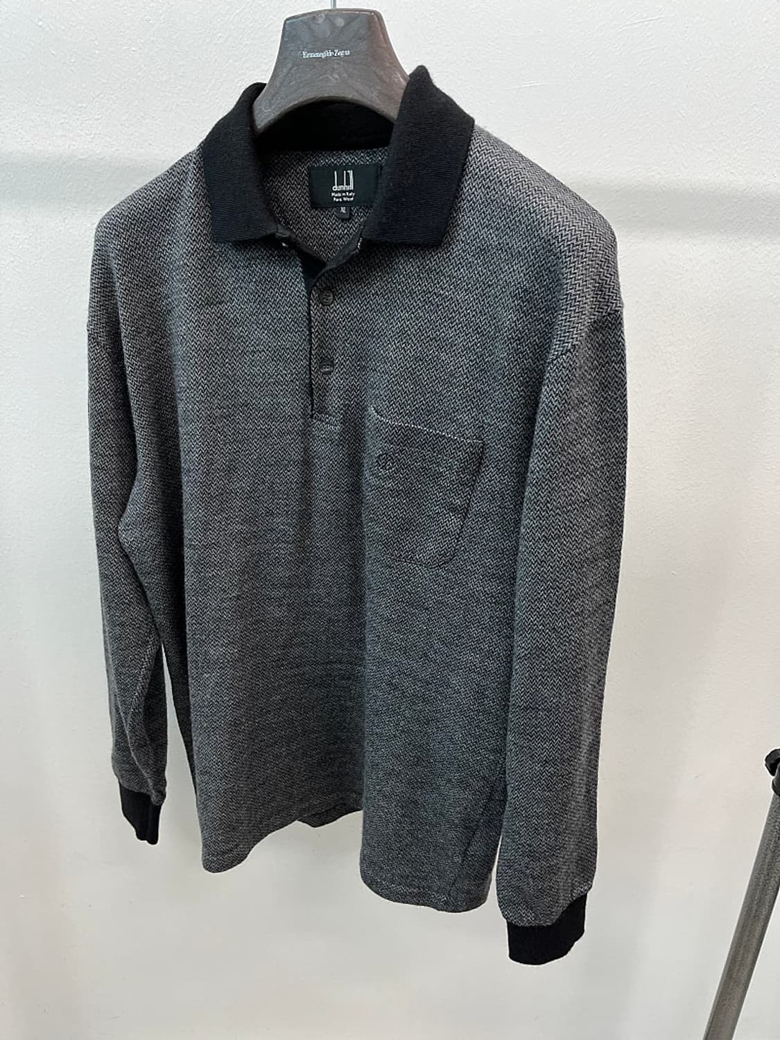 105) 던힐 이태리 헤링본 카라티  상품이미지1