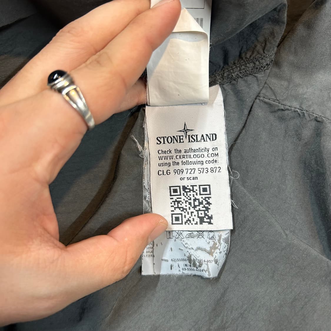 L) 스톤아일랜드 올드이펙트 오버셔츠 자켓 그레이 상품이미지8