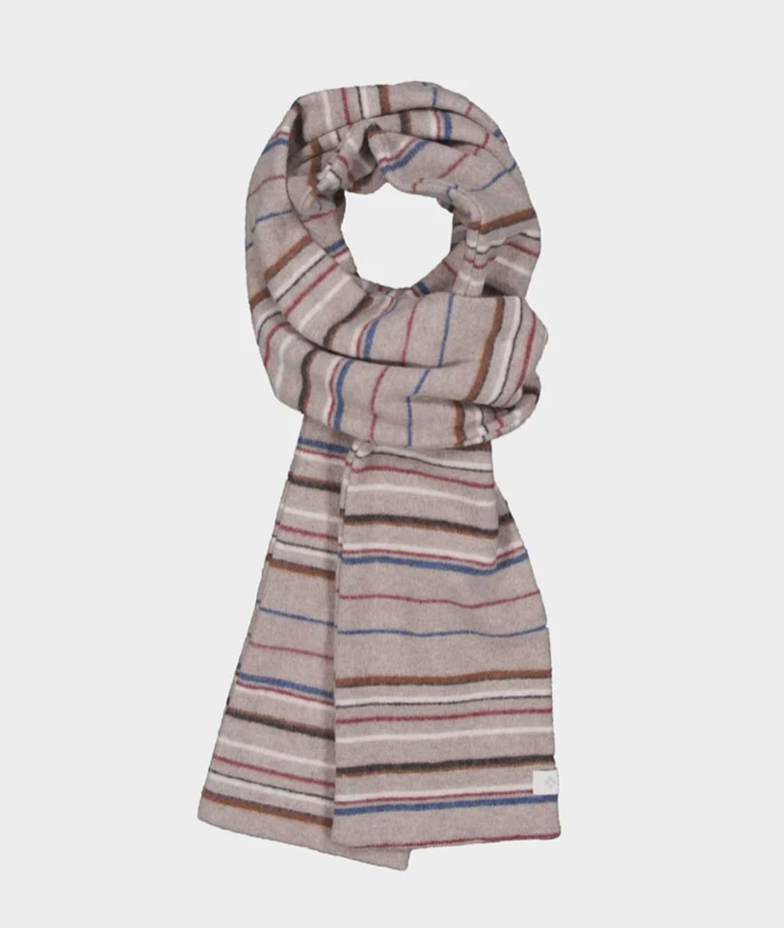 키마우라 멀티 스트라이프 머플러 (베이지) 상품이미지2