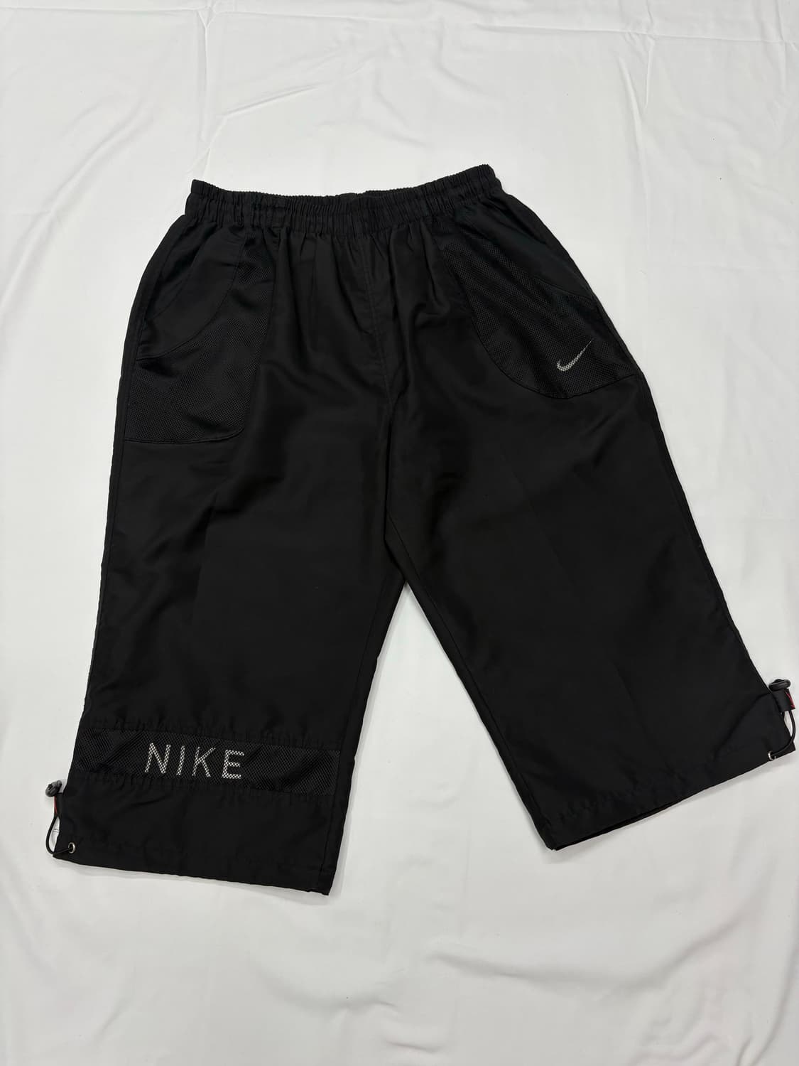 나이키 블랙 밴딩 트랙 팬츠 반바지 상품이미지1