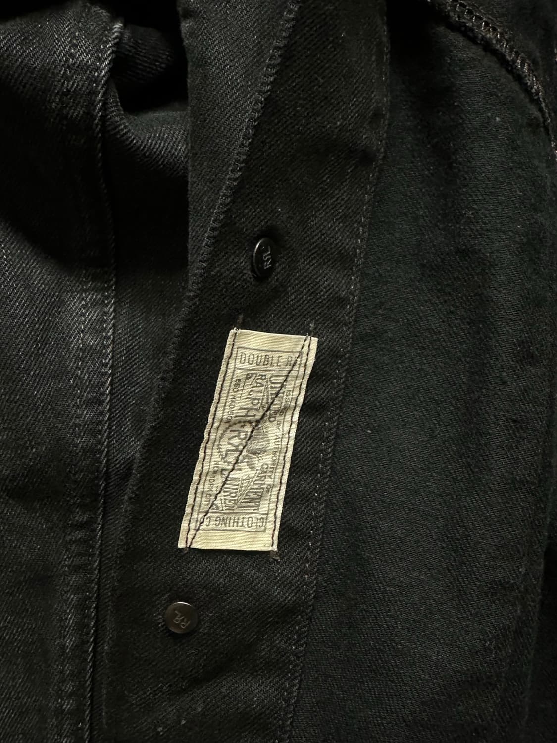 RRL 더블알엘 lot 271 블랙 데님 자켓 M(멕시코산) 상품이미지2