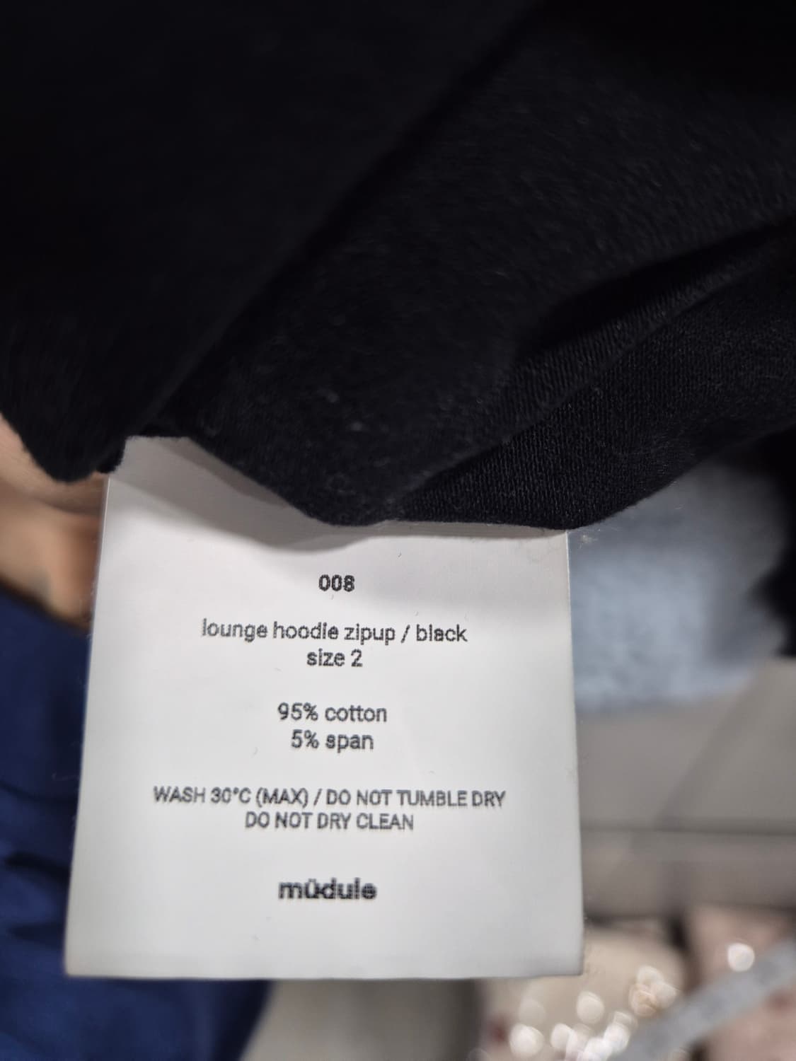 (2size)머듈 후드 집업 블랙 상품이미지4