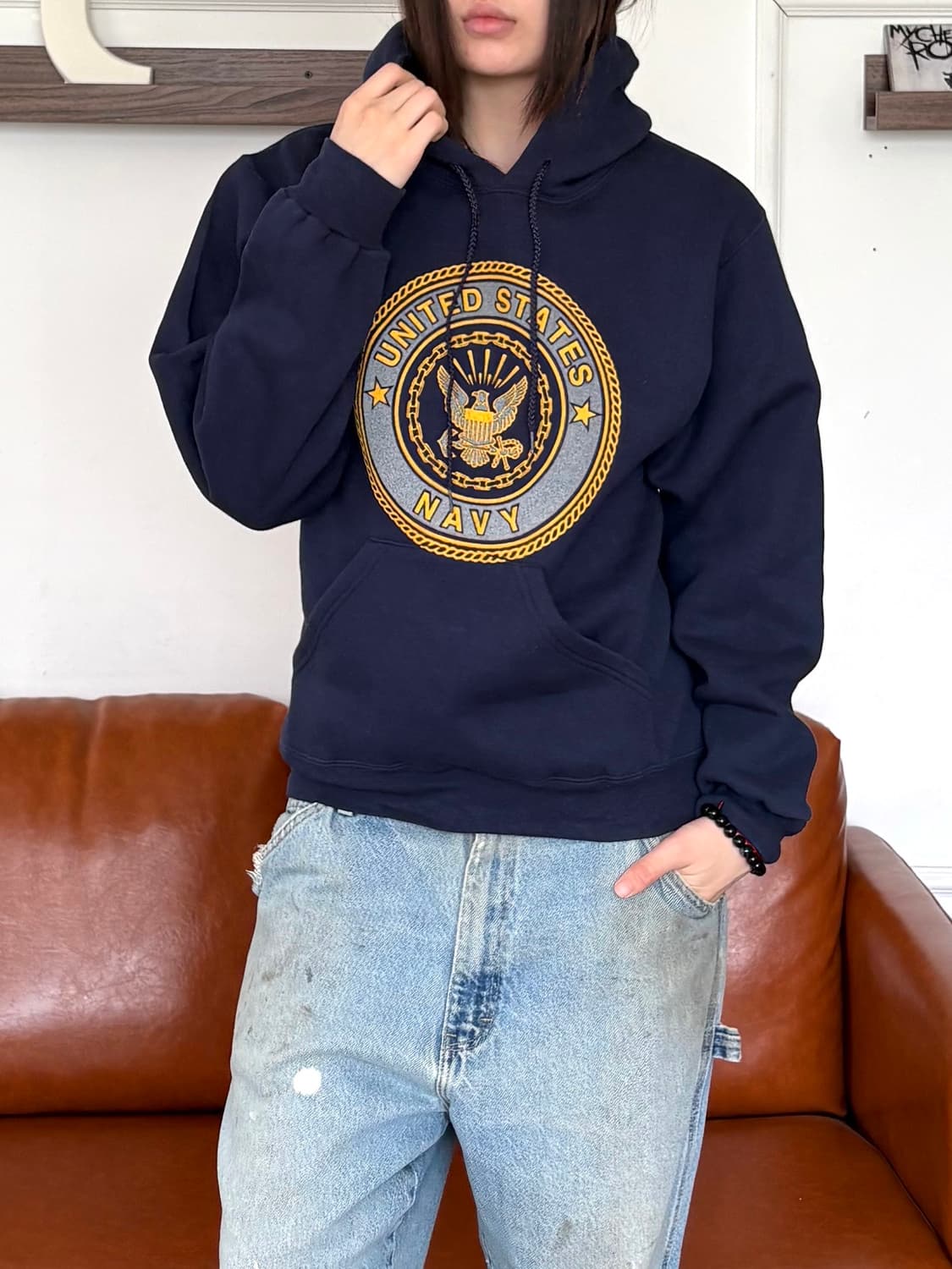 MADE IN USA 🇺🇸 NAVY 후드티 상품이미지2