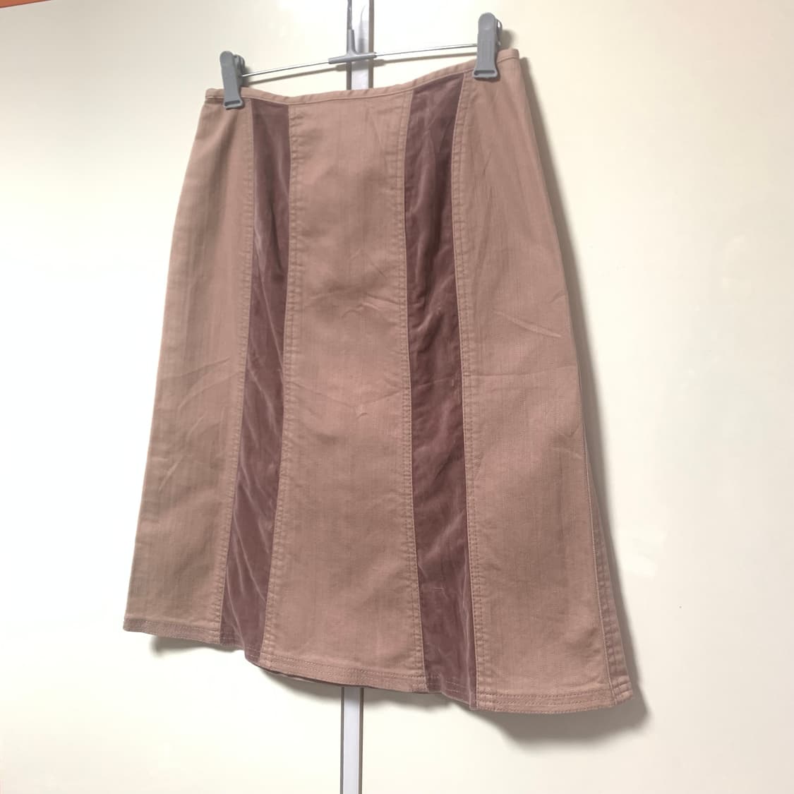 소니아리키엘 핑크벨벳라이닝 미디스커트 상품이미지4