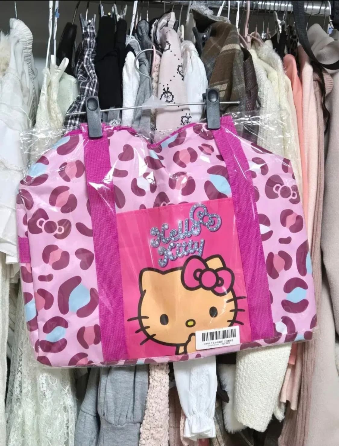 헬로키티 태닝키티 핑크 레오파드 여행 가방 갸루키티 오네갸루 상품이미지1