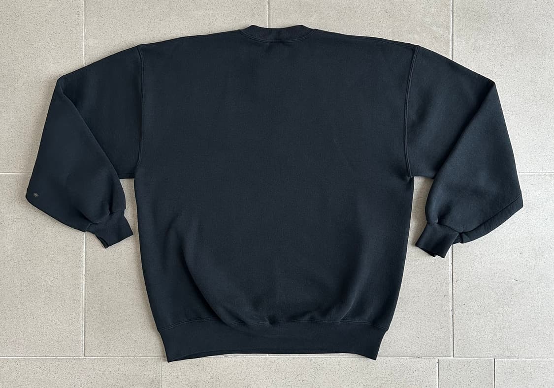 90s 빈티지 러셀 스웻셔츠 블랙 XL USA 상품이미지2