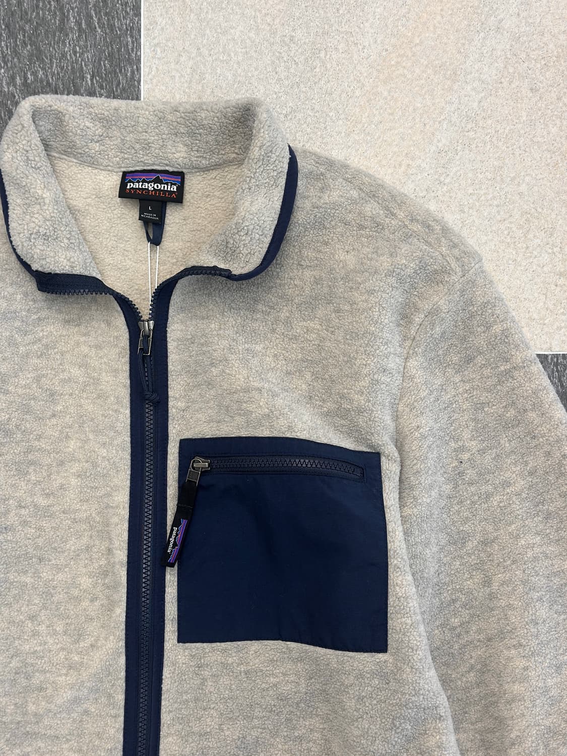 파타고니아 신칠라 오트밀/네이비 집업 자켓  상품이미지6