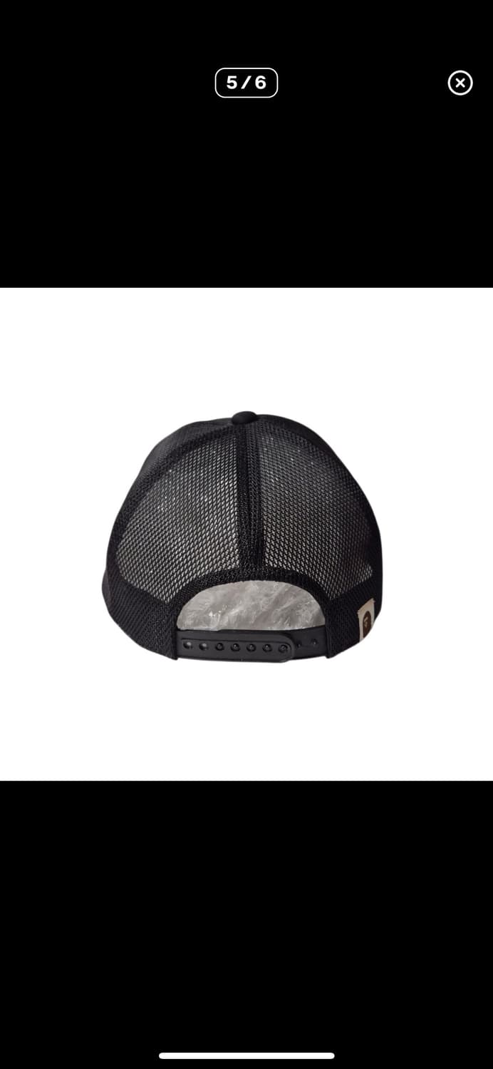 BAPE 베이프 OG스타 에이프 레더패치 메쉬캡 상품이미지5