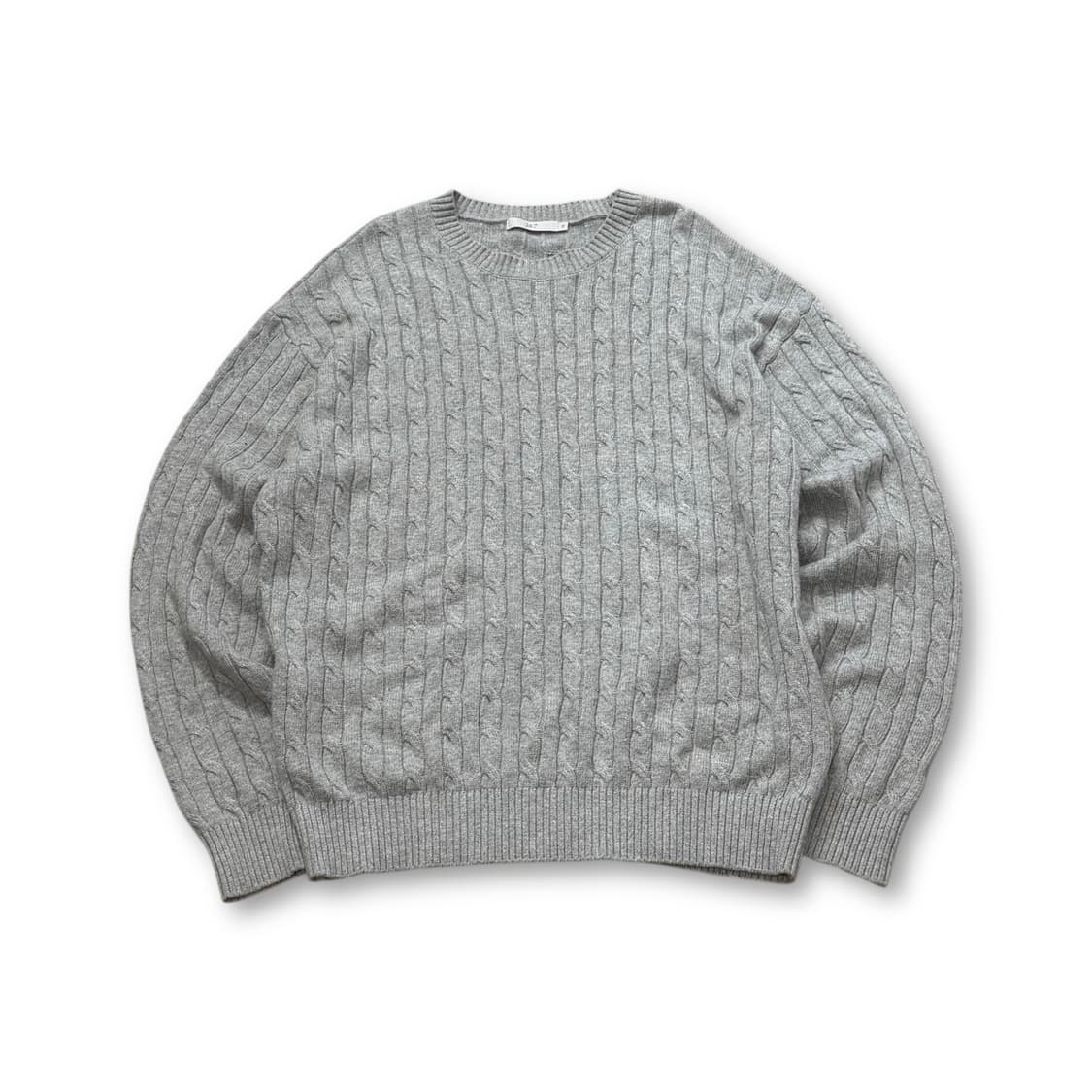 24/7 series 그레이 케이블 니트 상품이미지1
