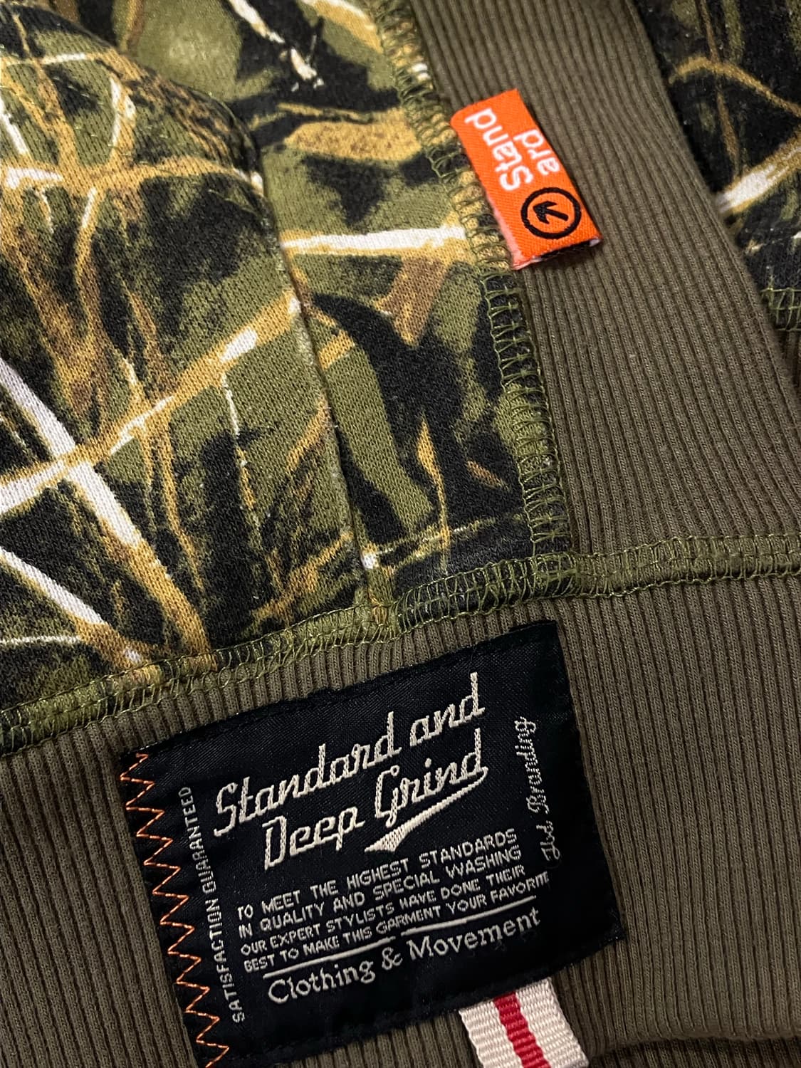 카모플라쥬 후드집업 그린 XL   #csz2324 상품이미지6