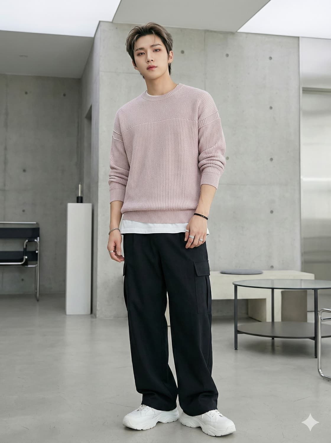 올세인츠(ALLSAINTS) 코튼 리넨 혼방 니트 상품이미지1