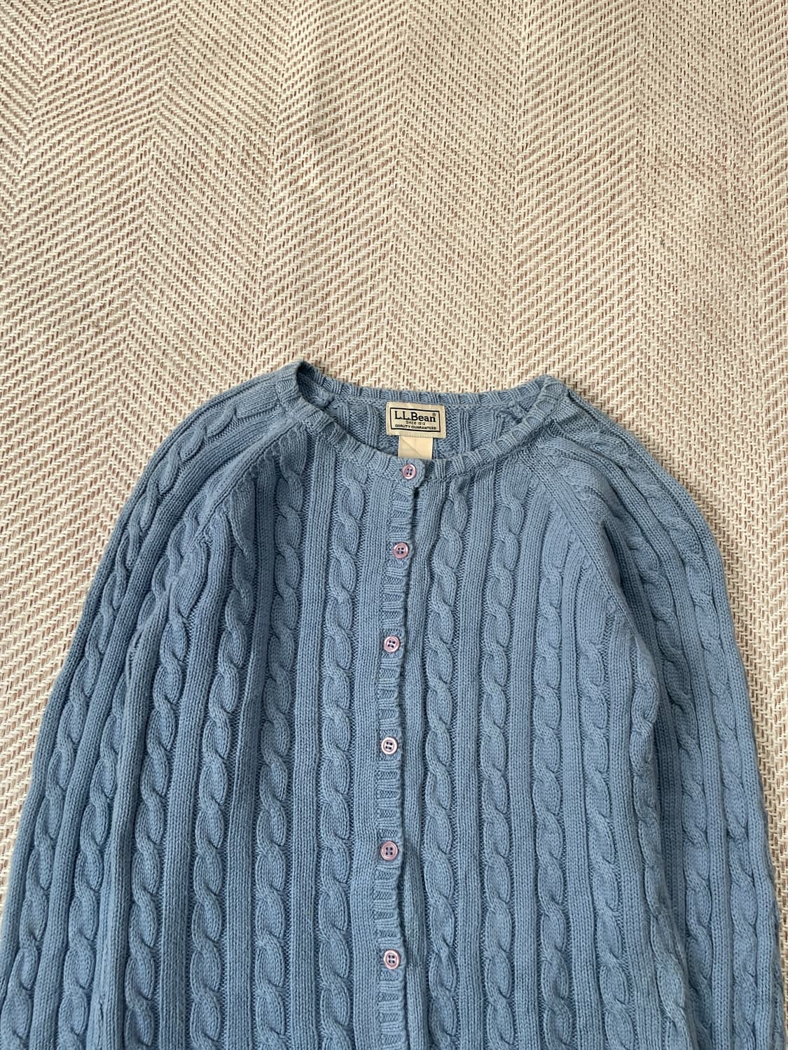 엘엘빈 스카이블루 케이블 니트 가디건 J03312 상품이미지2