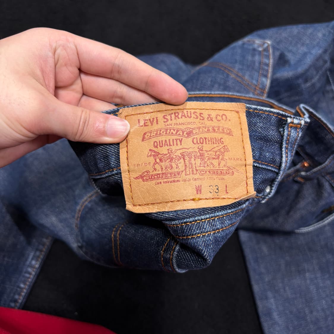 31-32 리바이스 진청 워싱 데님팬츠 상품이미지4