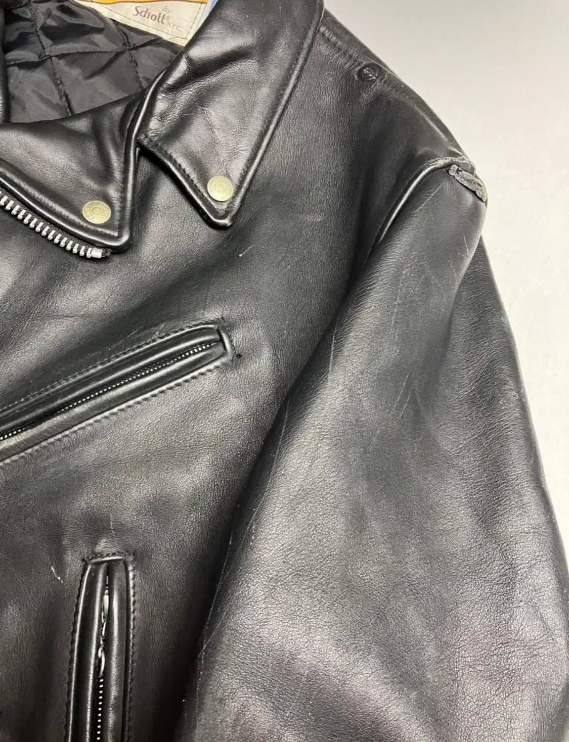 쇼트 schott perfecto 618 더블 라이더 자켓 상품이미지5