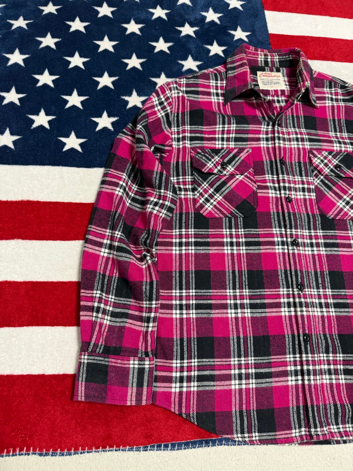 빈티지플란넬셔츠 워크웨어 flannel shirt 타탄체크 vintage 상품이미지2