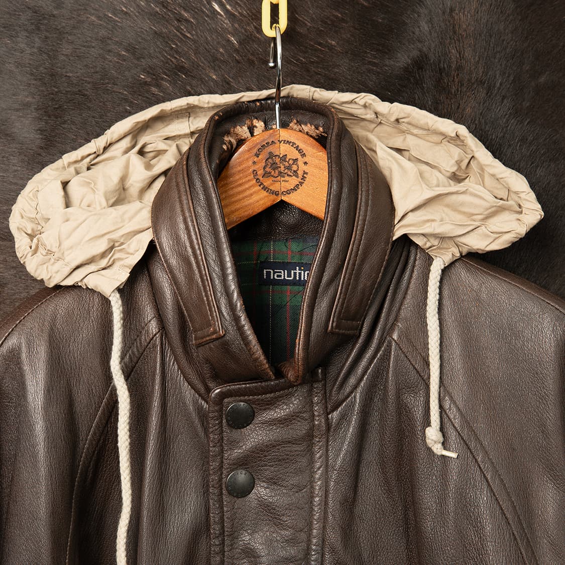 [110] 90s 노티카 디어스킨(사슴가죽) 레더자켓  상품이미지4