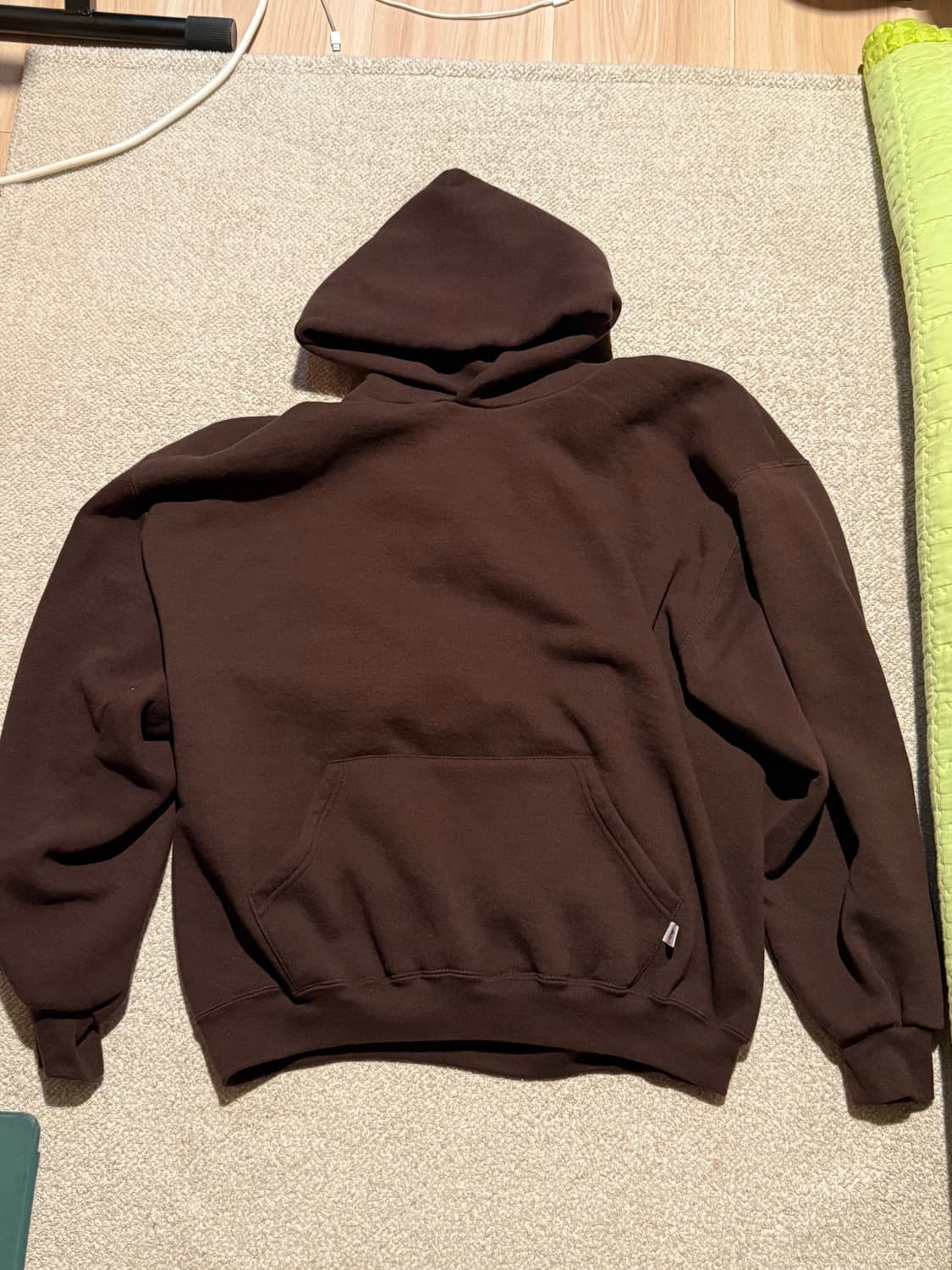 90s 빈티지 러셀 후드 브라운 XL 상품이미지1