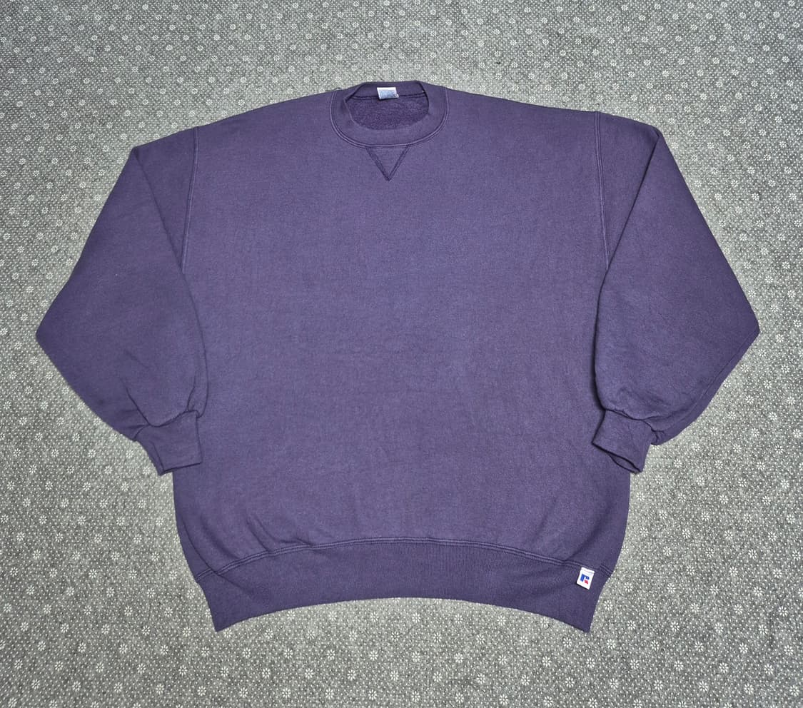 [XL] 90s US Made 러셀 퍼플 스웻 -323 상품이미지1