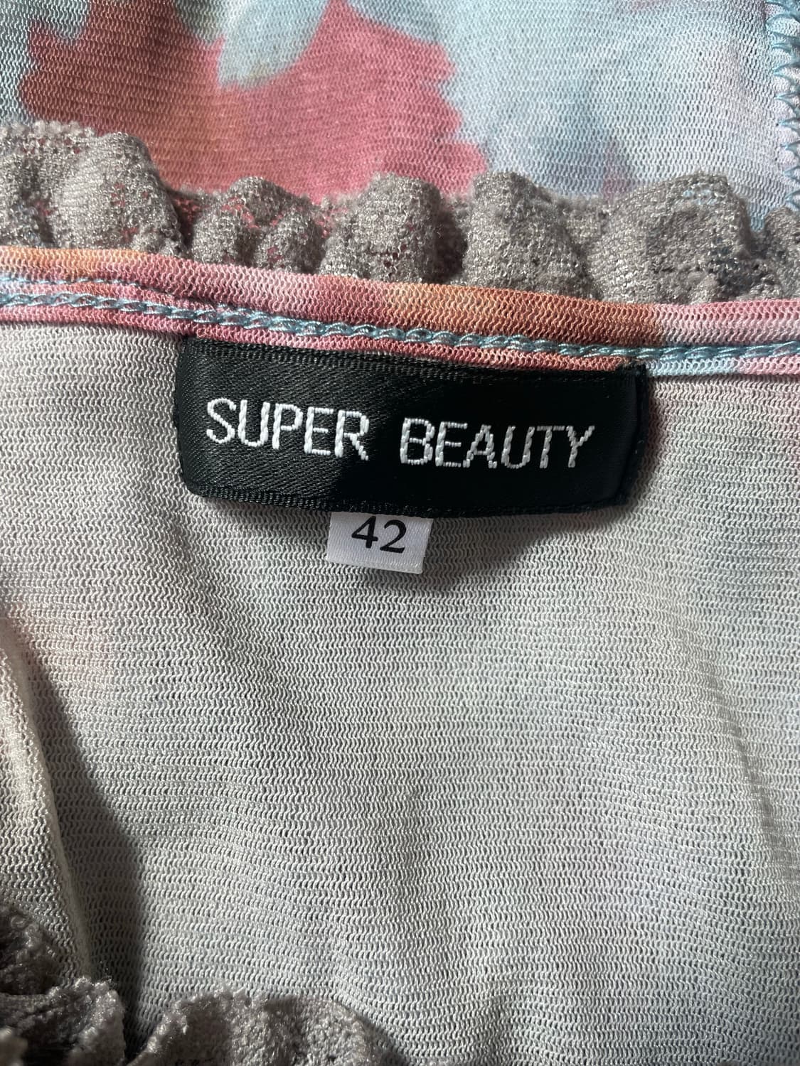 Flower mesh long sleeve top  상품이미지7