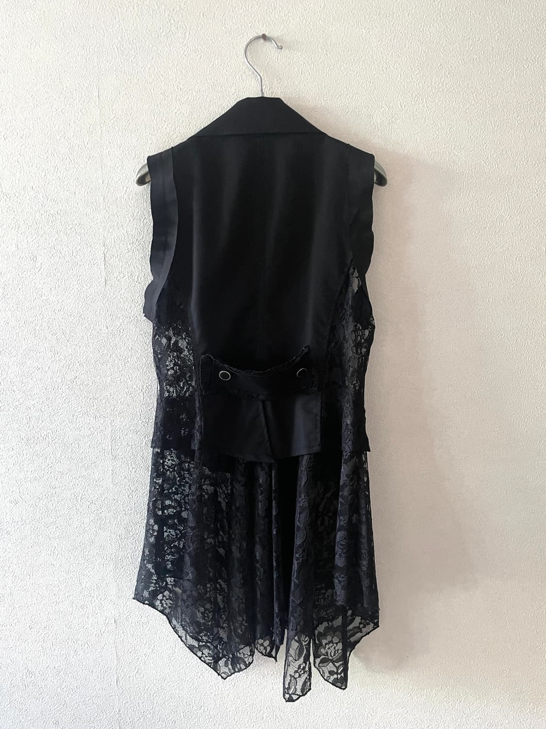 vintage black godic vest onepiece 상품이미지4