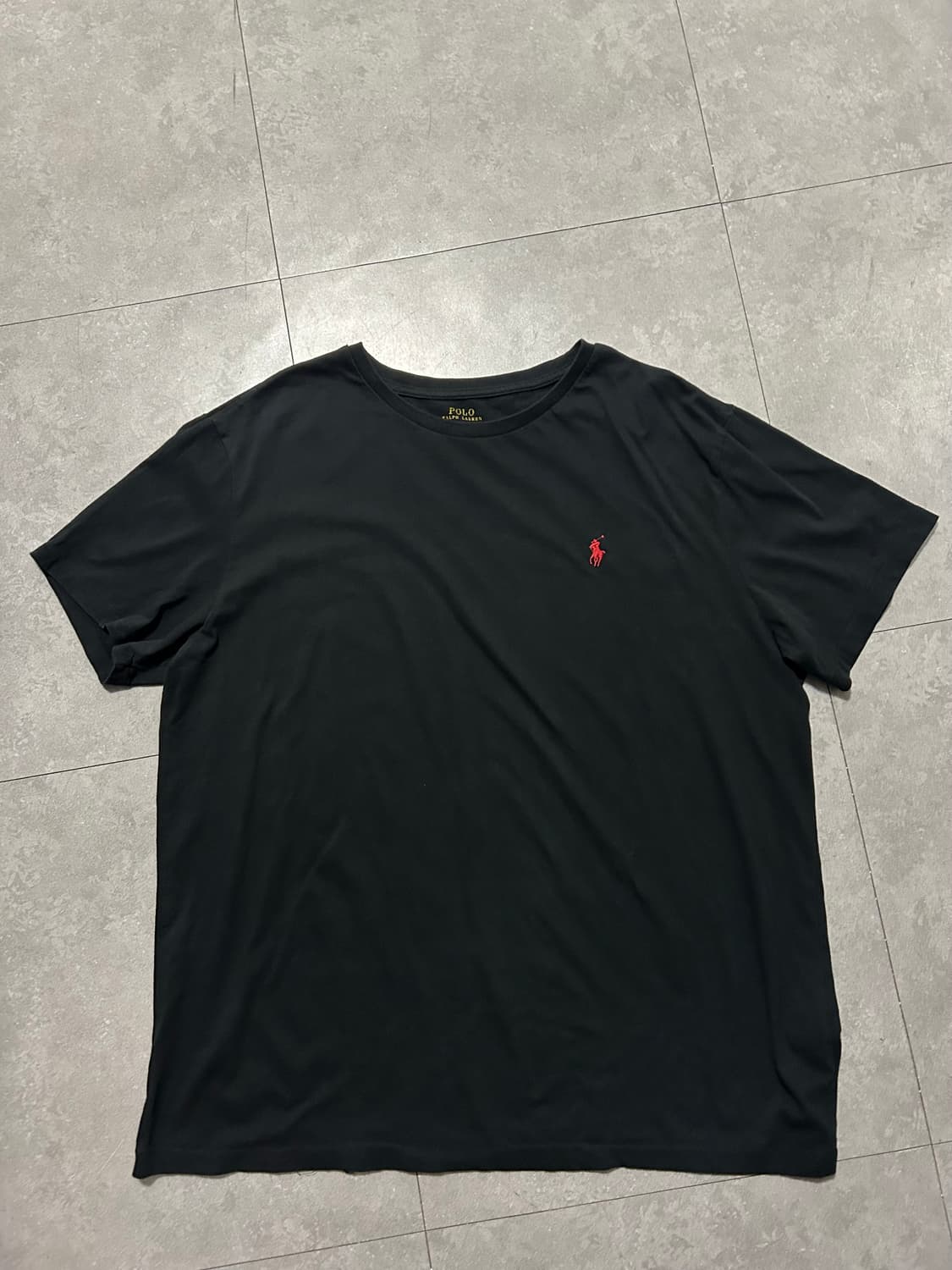 랄프로렌 폴로 블랙컬러  빈티지 코튼  숏슬리브  티셔츠  105size 상품이미지1