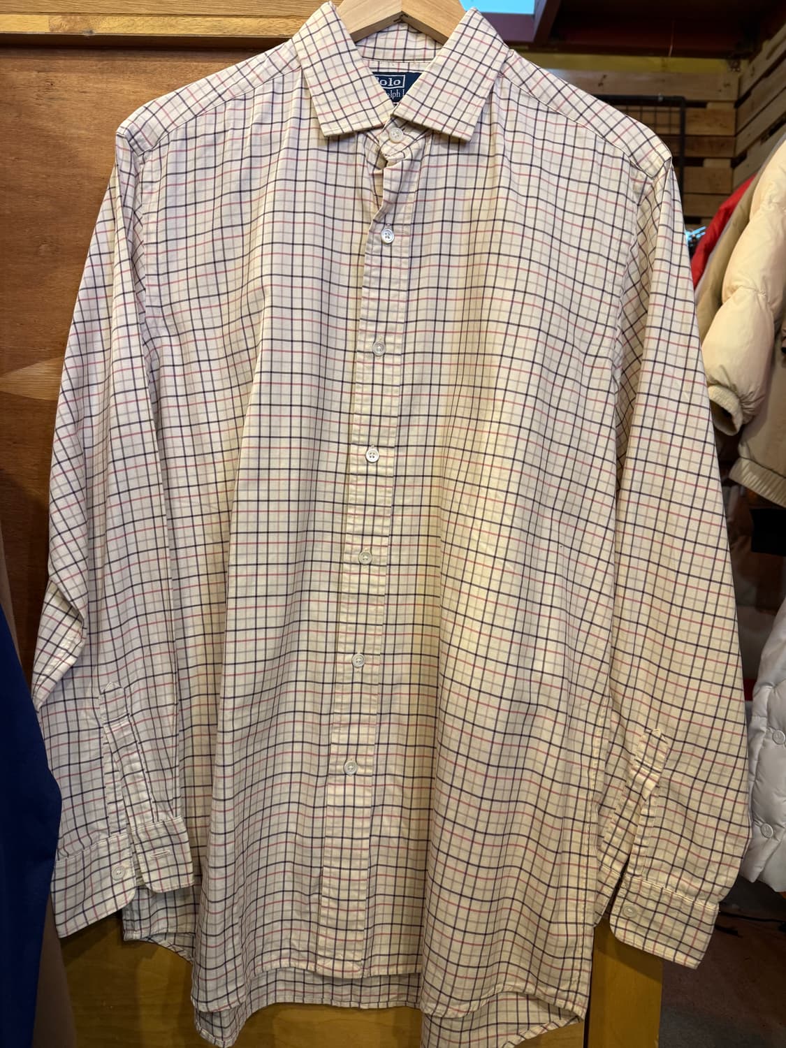 폴로 랄프로렌 스트라이프 체크셔츠 상품이미지1