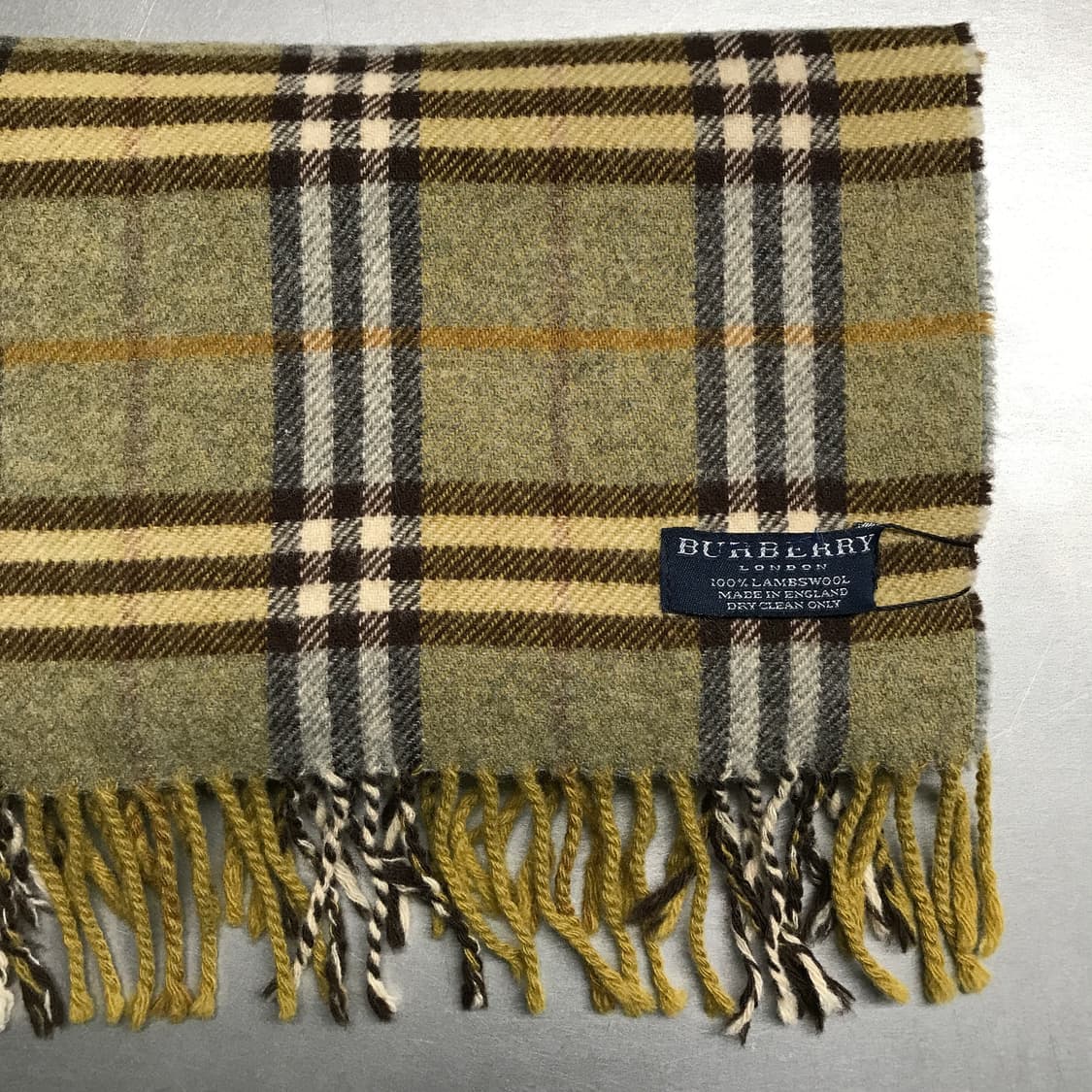 버버리 정품 램스울 머플러 카키 상품이미지3