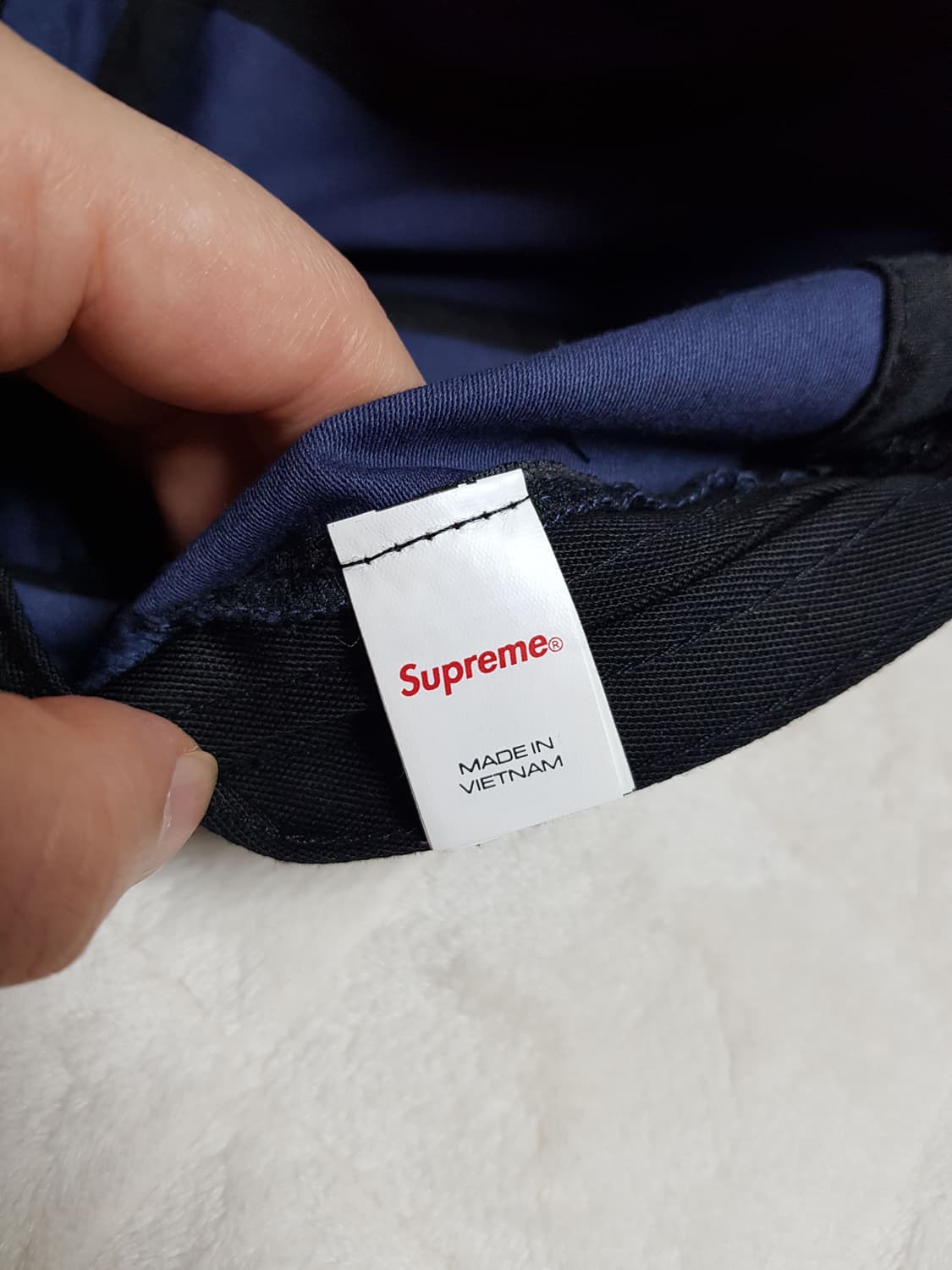 슈프림 밀리터리 캠프캡 모자 볼캡 네이비 23FW 상품이미지7