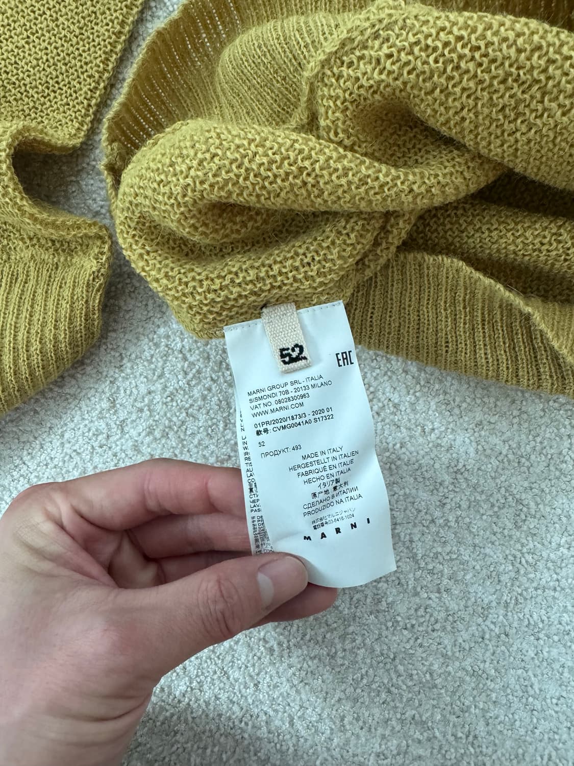 마르니 알파카 울 브이넥 니트 52 상품이미지4