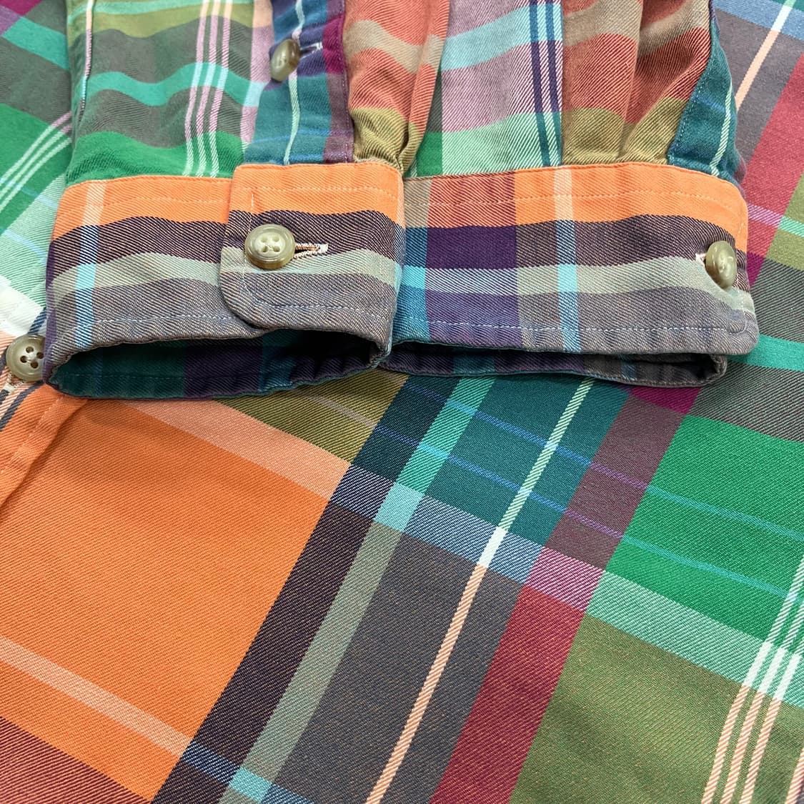 [S] 폴로 랄프로렌 빈티지 마드라스 체크 웨스턴 셔츠 4002 상품이미지5