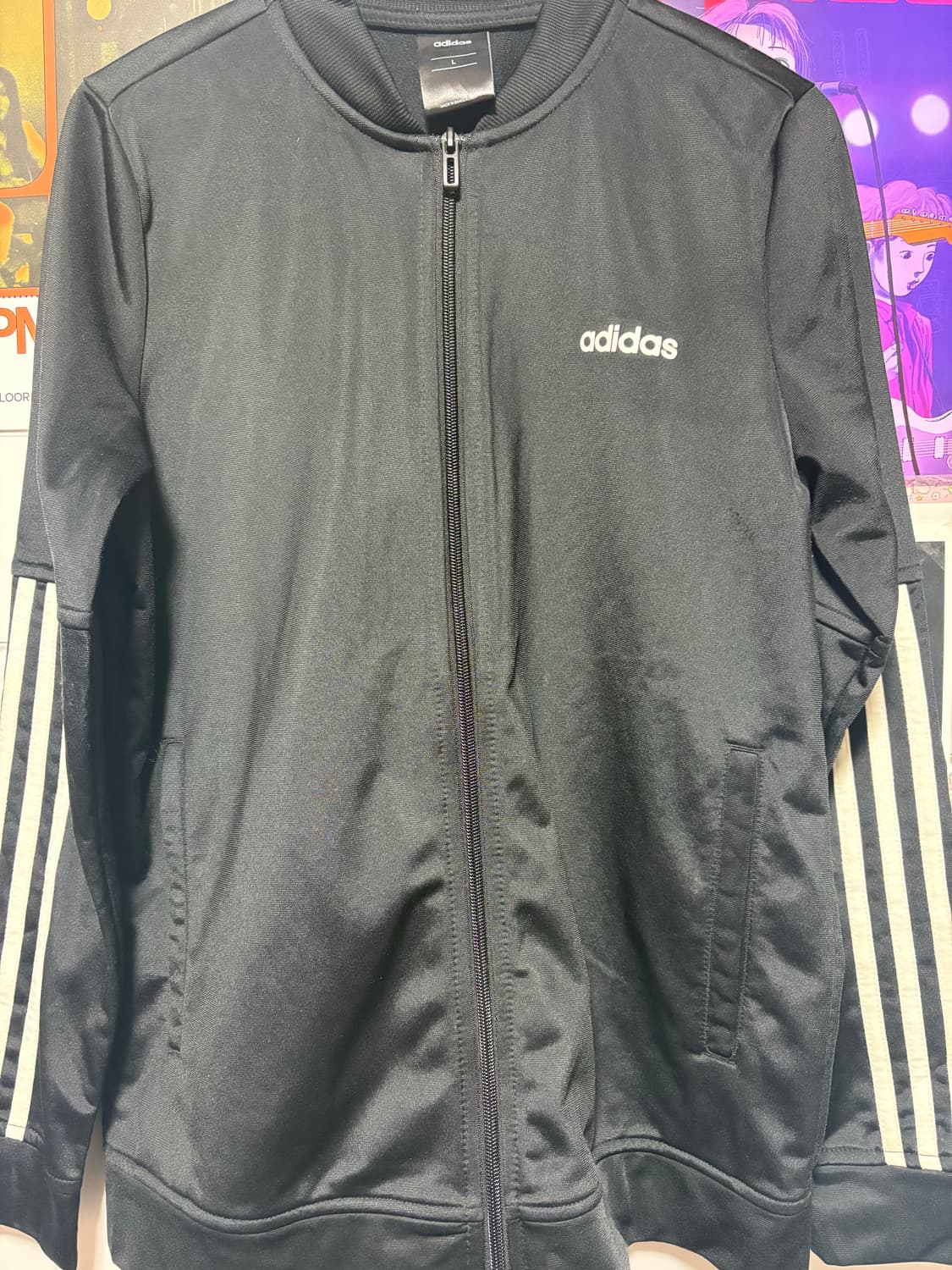 아디다스 블랙 져지 L 상품이미지2