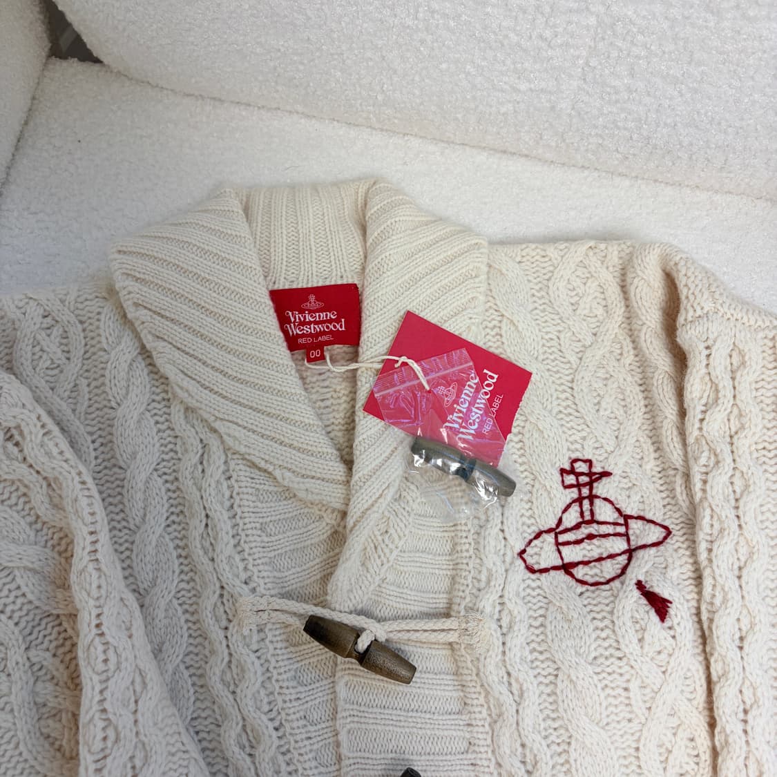 비비안웨스트우드 레드라벨 스티치 케이블 가디건 상품이미지5