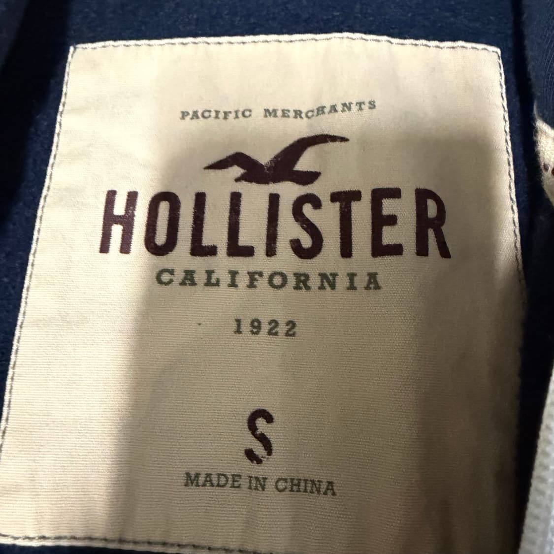 홀리스터 네이비 후드집업 s 상품이미지3