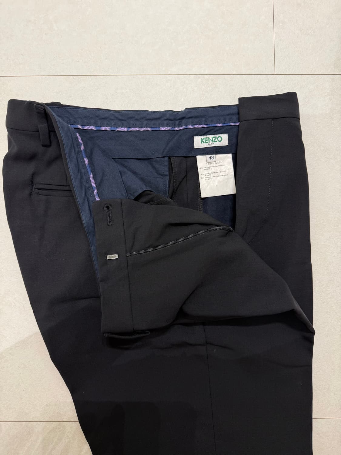 겐조 KENZO 하의 블랙 48 상품이미지3